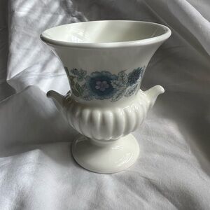 Vintage miniature Wedgwood Clementine bone china vase.